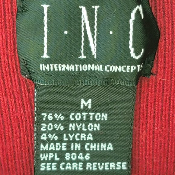 Gorgeous vintage I.N.C. red mock turtleneck size medium - Picture 5 of 8